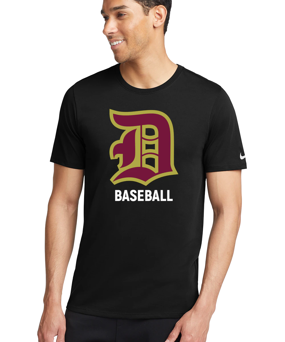 Denfeld Baseball - Black T-Shirt - Full Front
