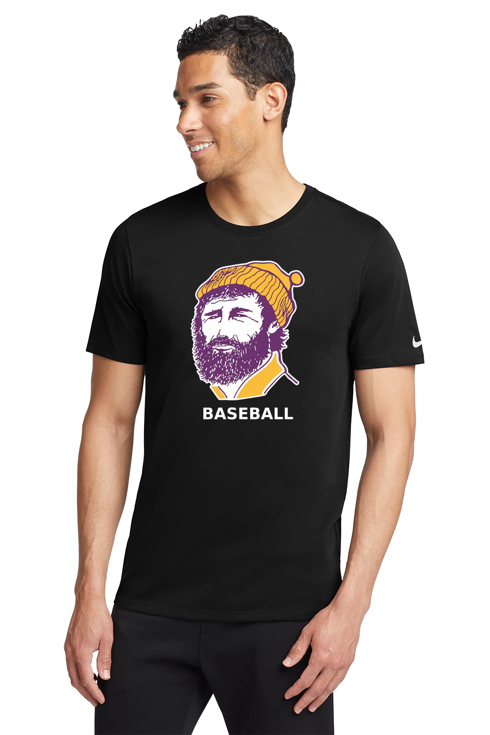 Cloquet Baseball - Black T-Shirt - Full Front
