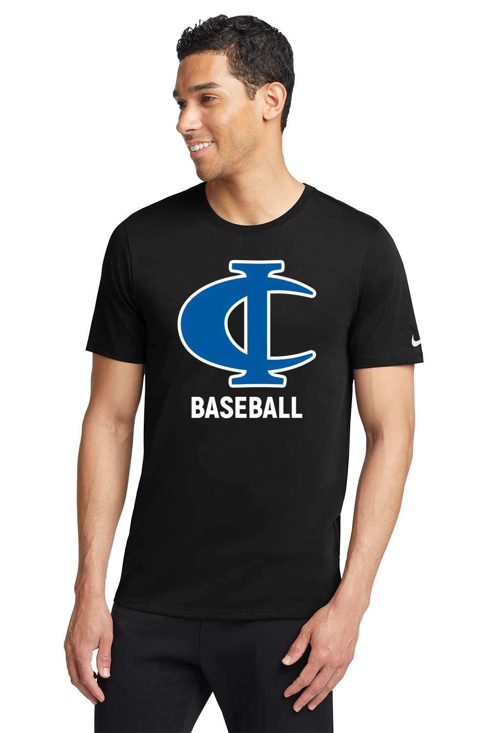 Cambridge Isanti Baseball - Black T-Shirt - Full Front
