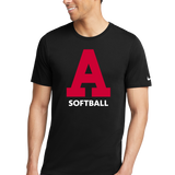 Austin Softball - Black T-Shirt - Full Front