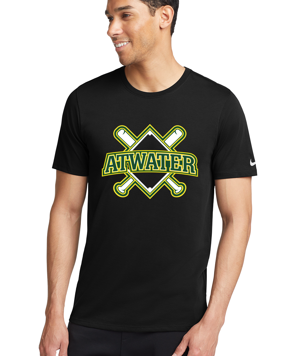 Atwater Baseball - Black T-Shirt - Full Front