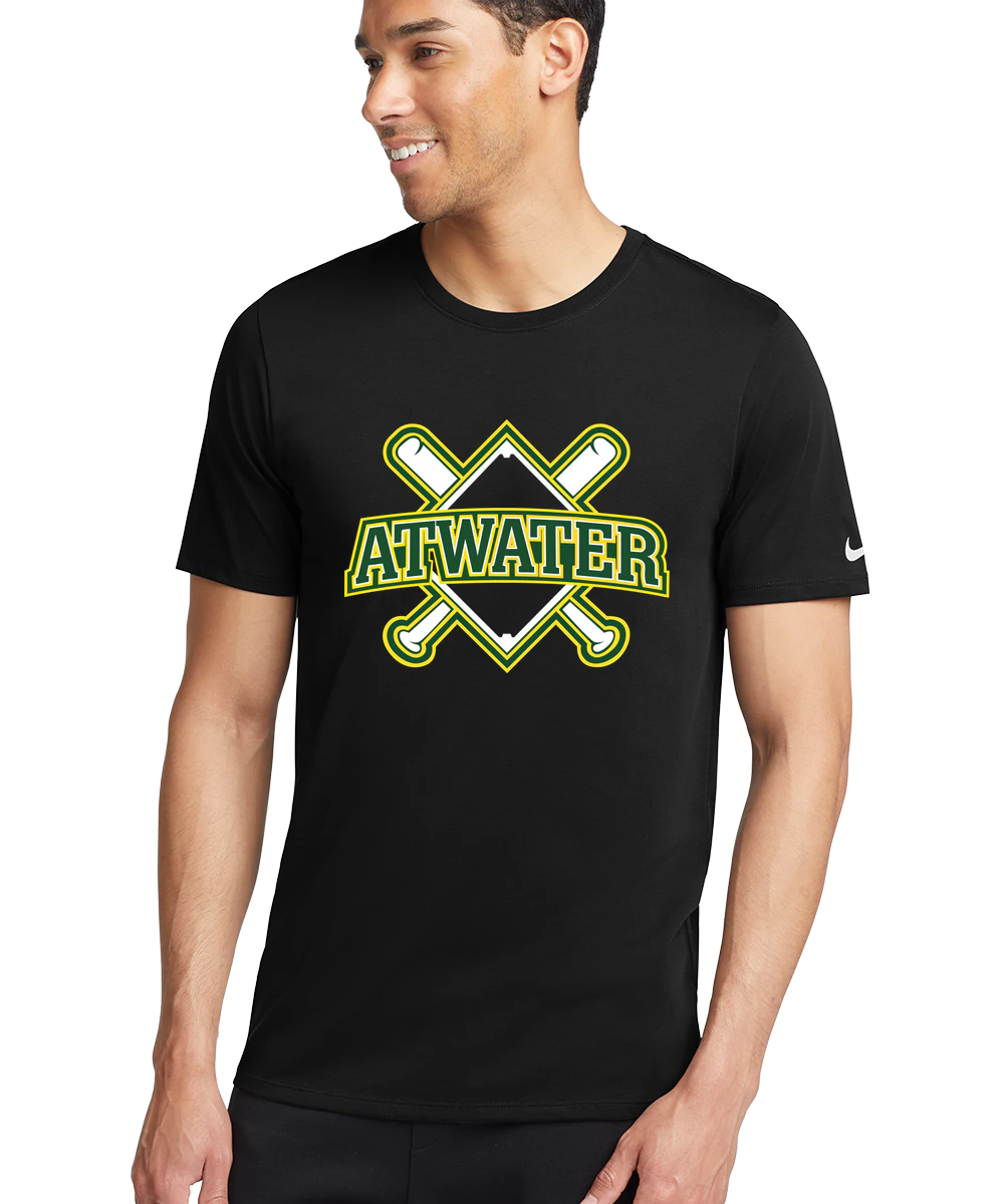 Atwater Baseball - Black T-Shirt - Full Front
