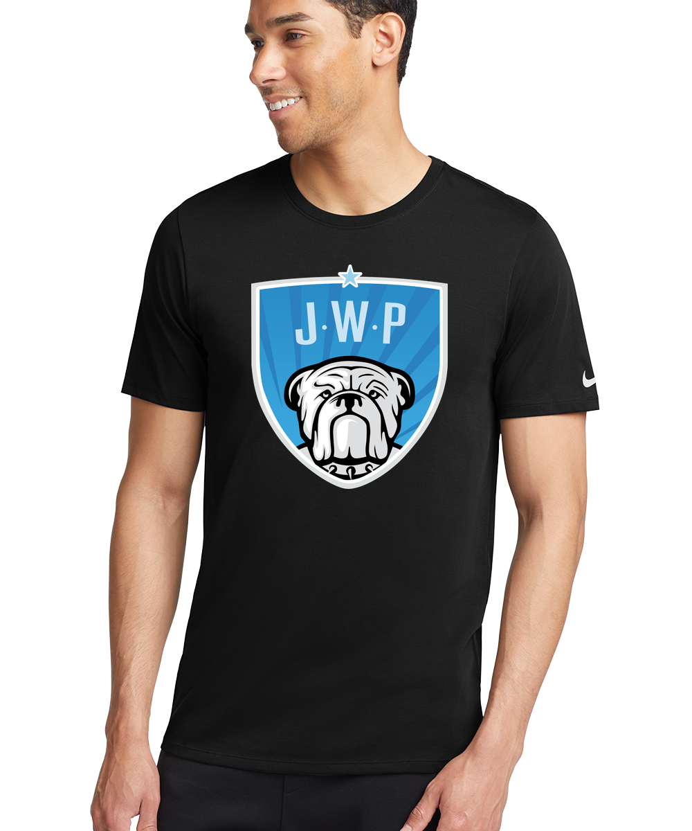 JWP Youth Baseball and Softball - Black T-Shirt - Full Front