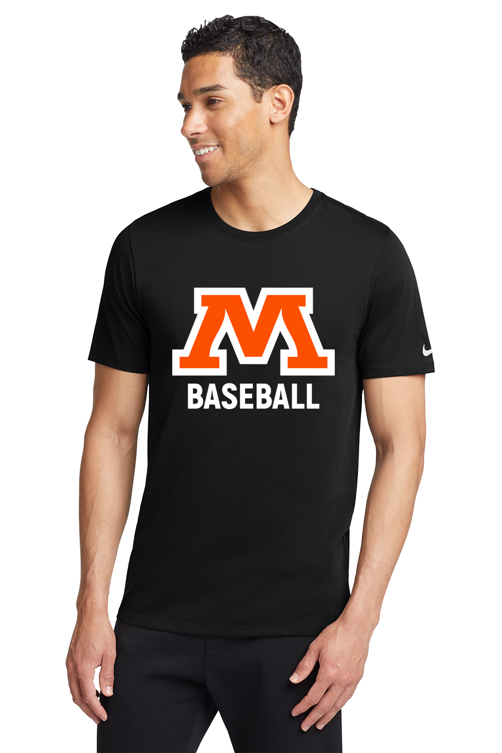 Moorhead Baseball - Black T-Shirt - Full Front