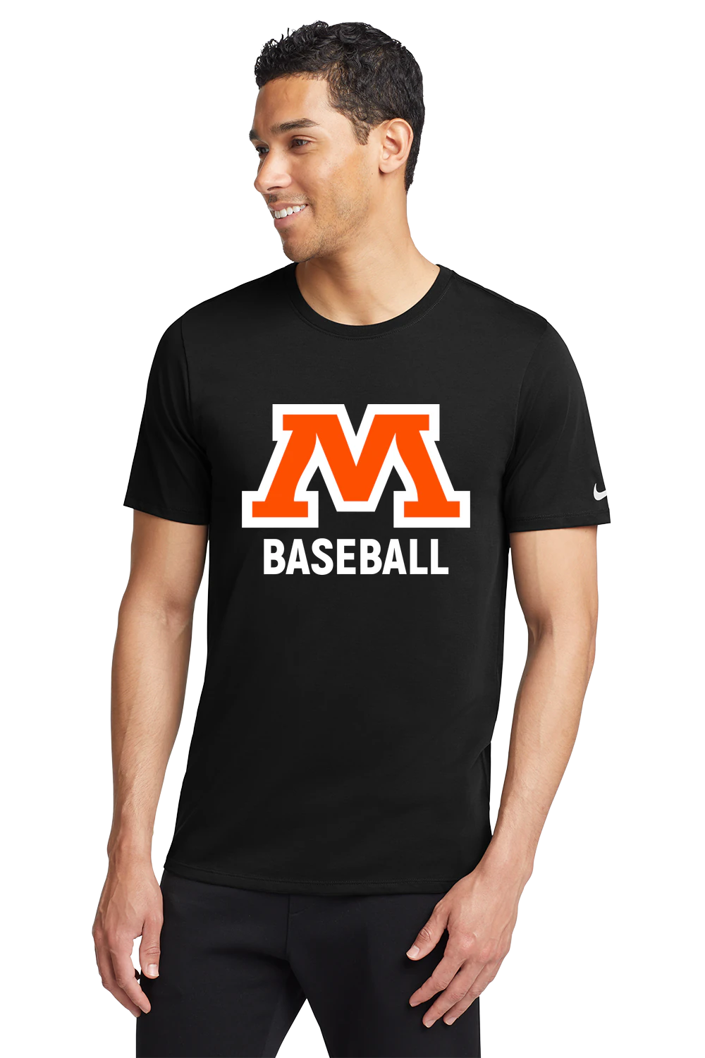 Moorhead Baseball - Black T-Shirt - Full Front