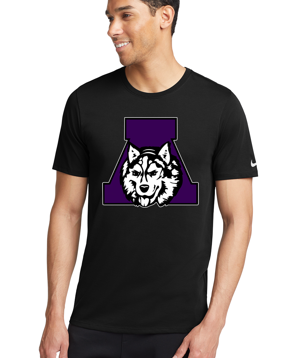 Albany Baseball and Softball - Black T-Shirt - Full Front