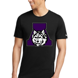 Albany Baseball and Softball - Black T-Shirt - Full Front