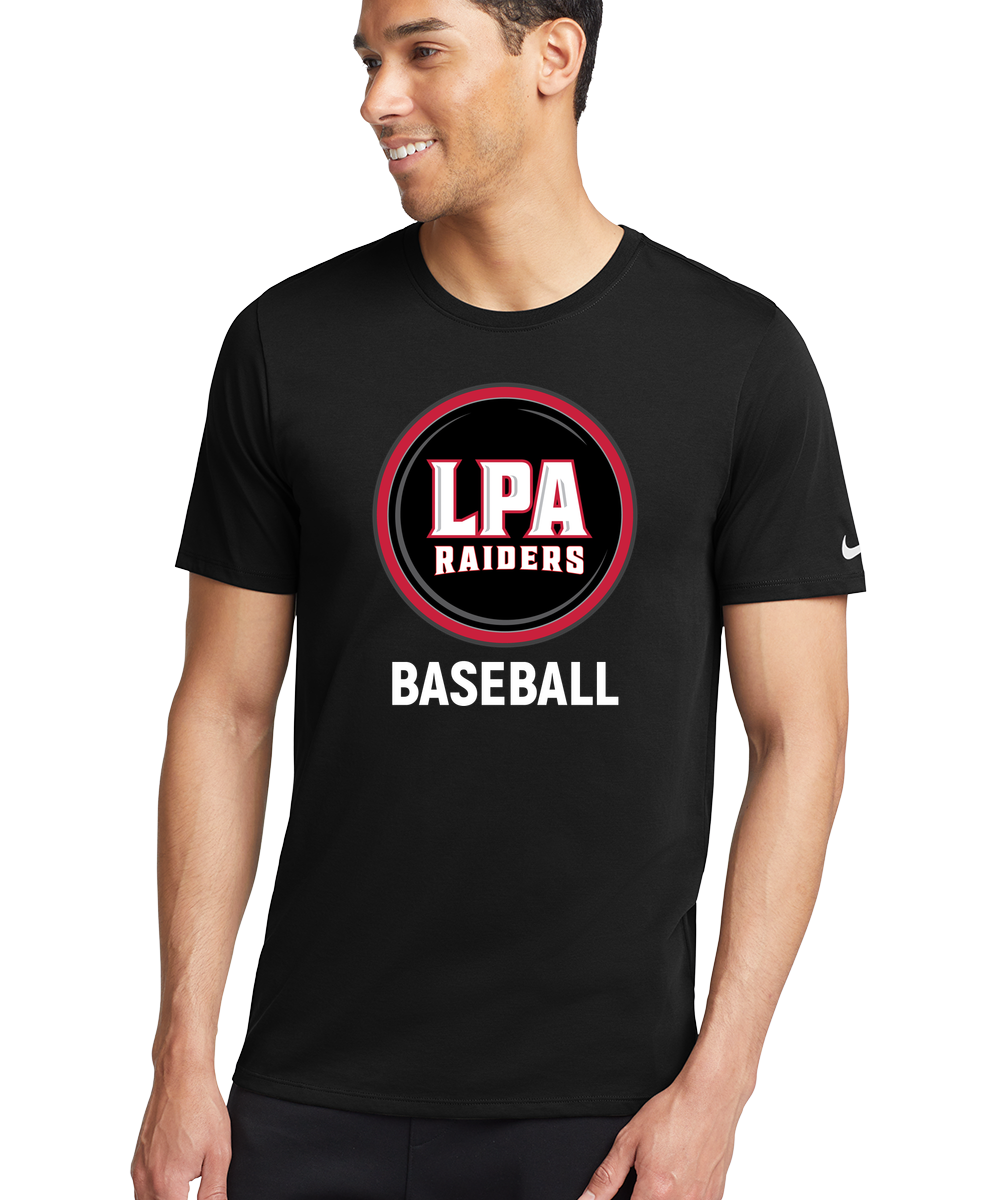 LPA BASEBALL - Black T-Shirt - Full Front