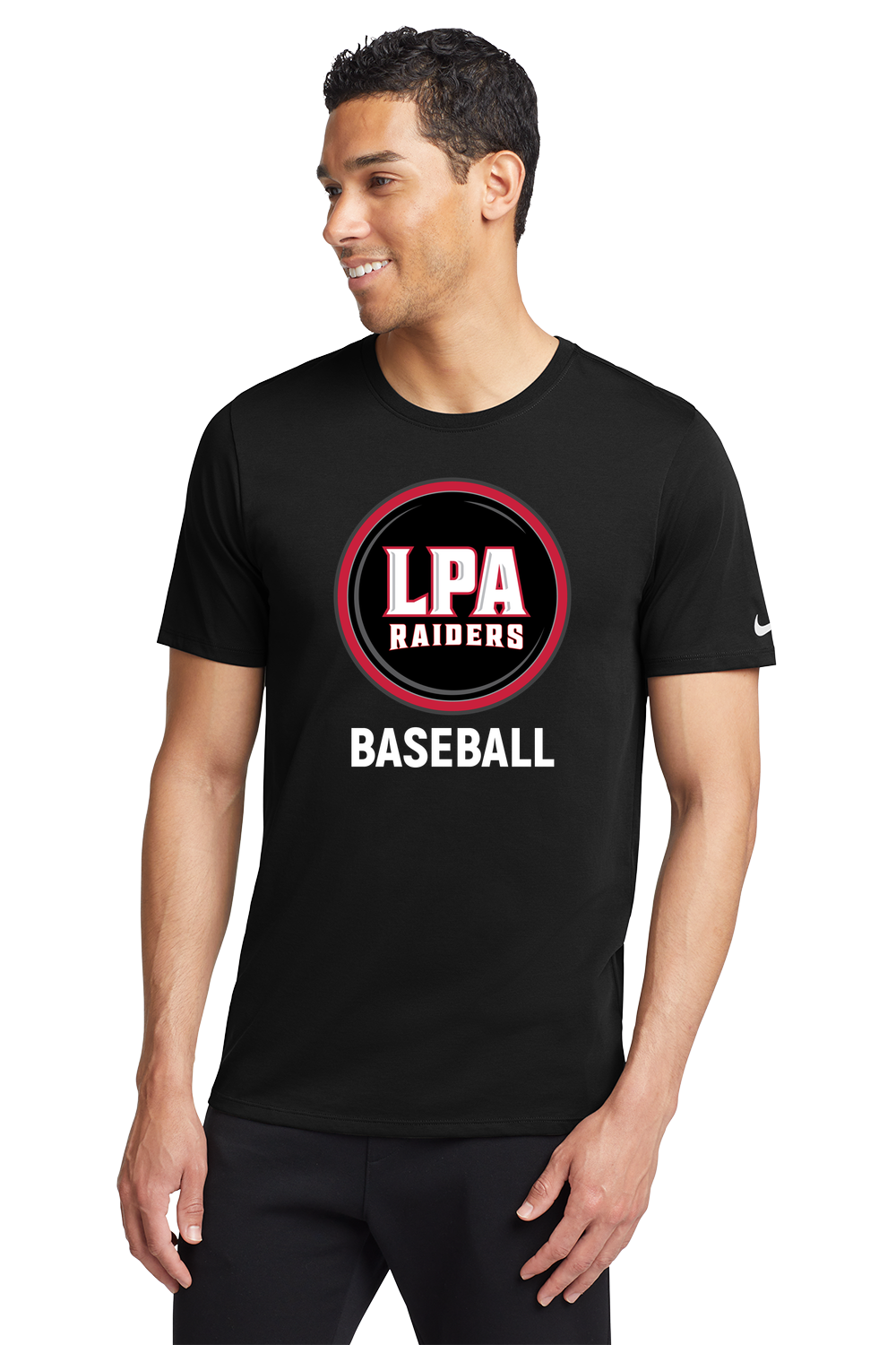 LPA BASEBALL - Black T-Shirt - Full Front
