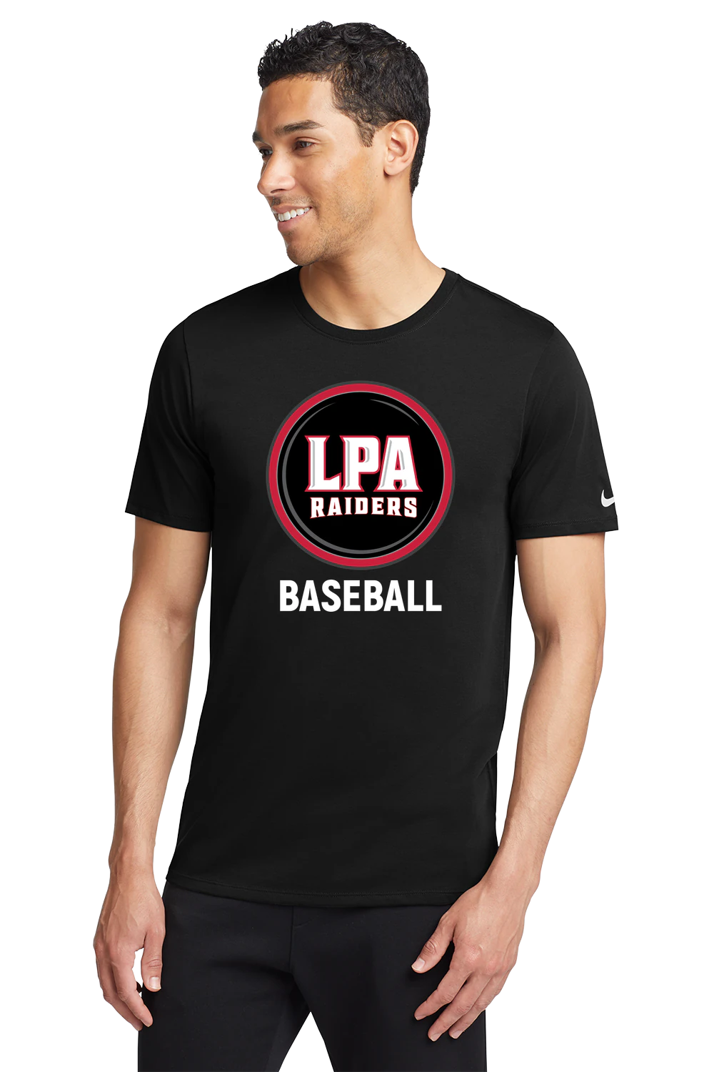 LPA BASEBALL - Black T-Shirt - Full Front