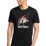Aitkin Softball - Black T-Shirt - Full Front