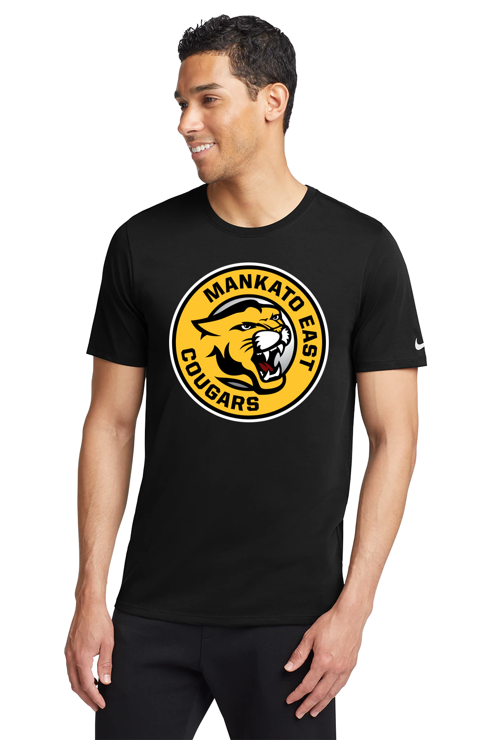 Mankato East Spring - Black T-Shirt - Full Front