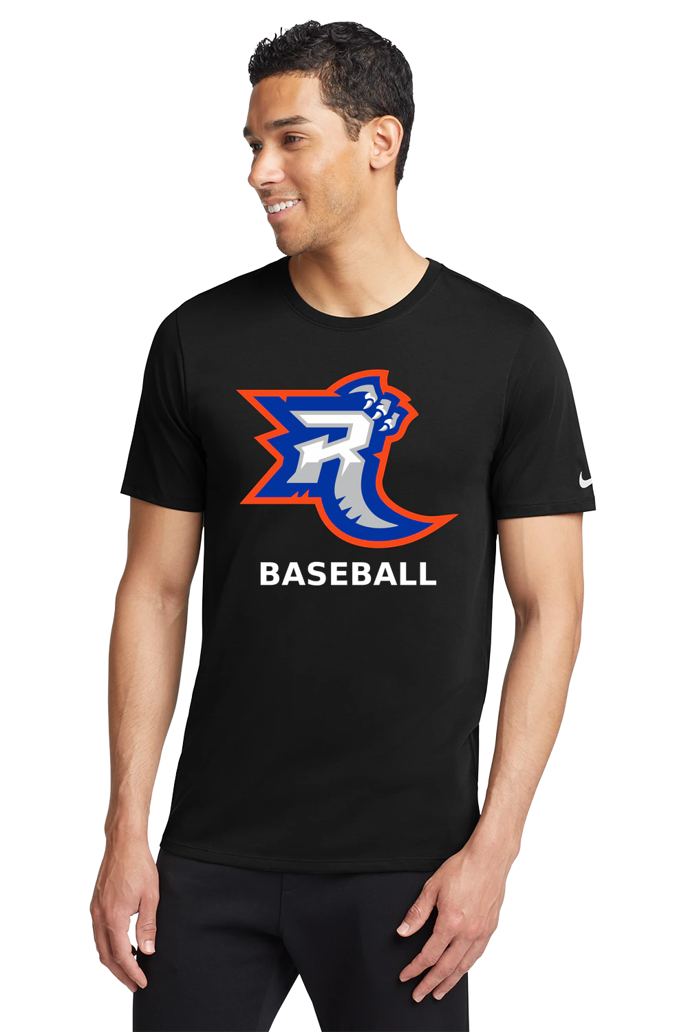 Carlton Wrenshall Baseball - Black T-Shirt - Full Front