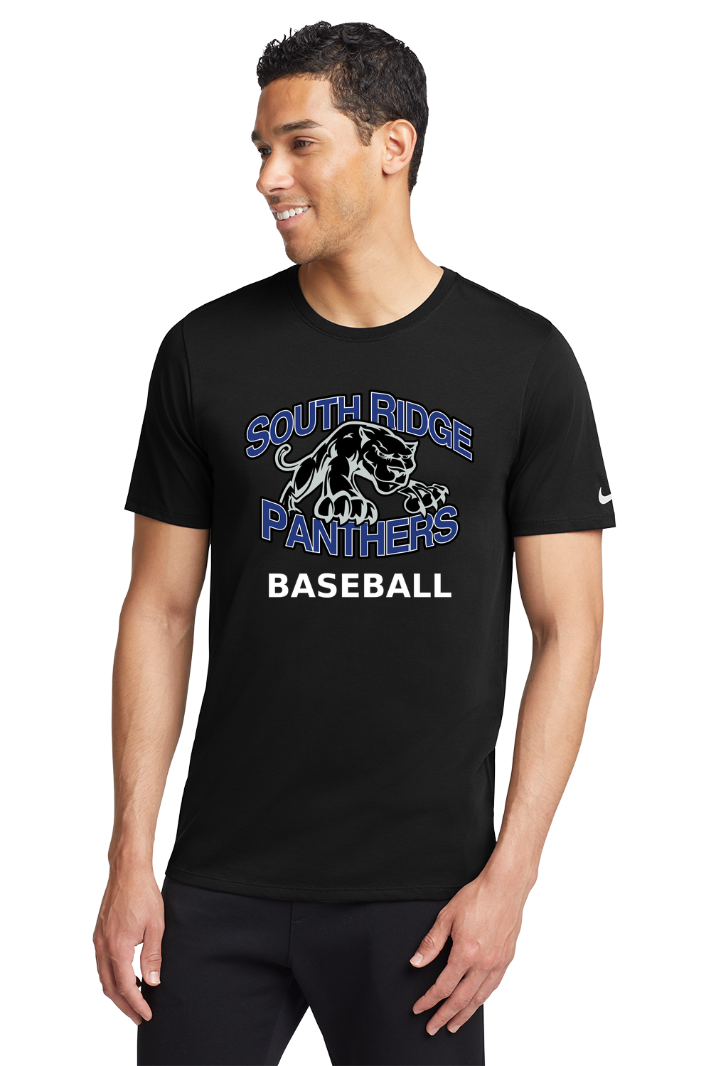 South Ridge Baseball - Black T-Shirt - Full Front