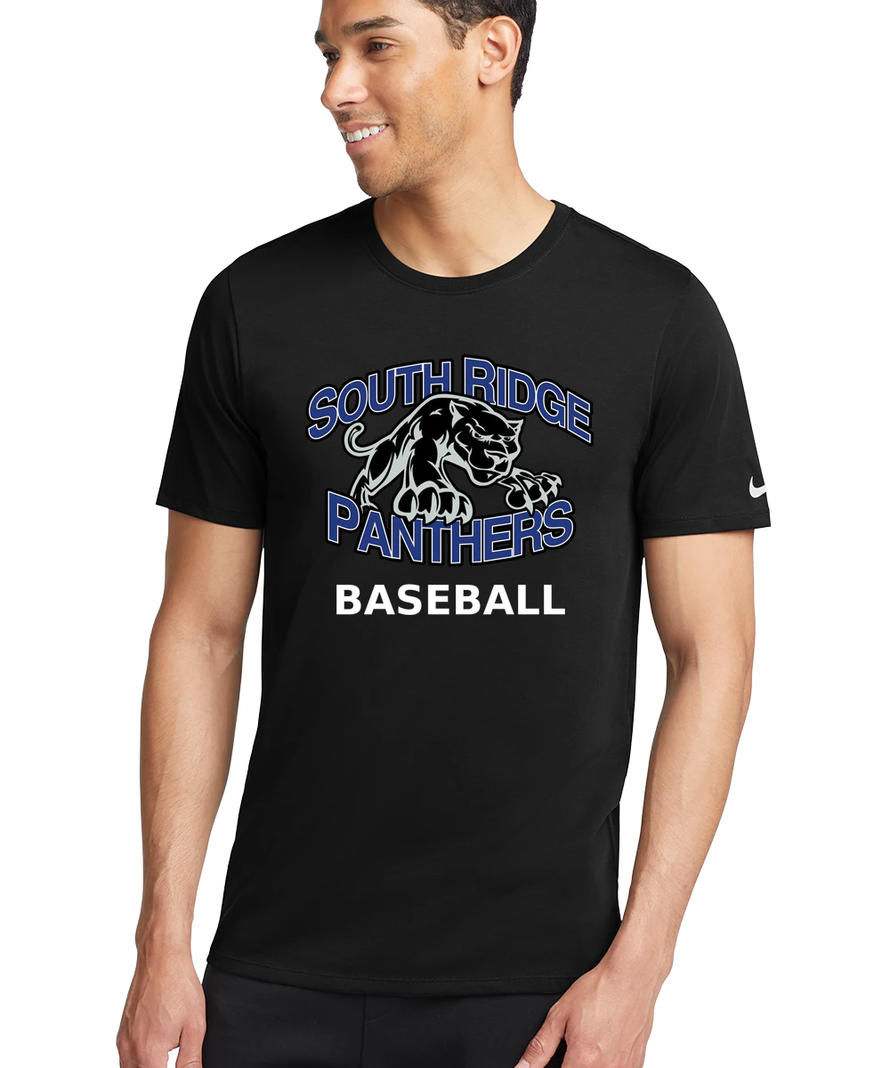 South Ridge Baseball - Black T-Shirt - Full Front