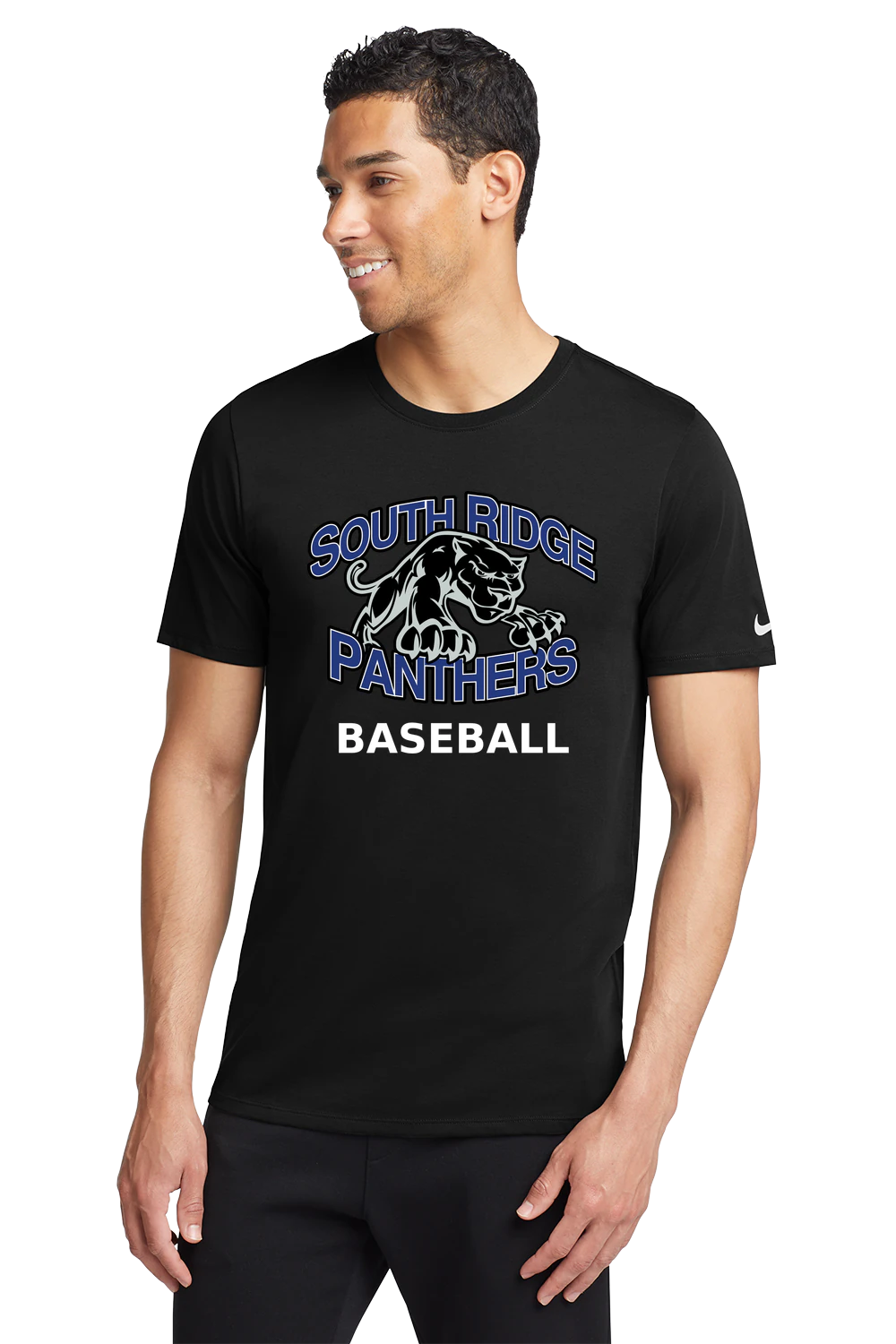 South Ridge Baseball - Black T-Shirt - Full Front