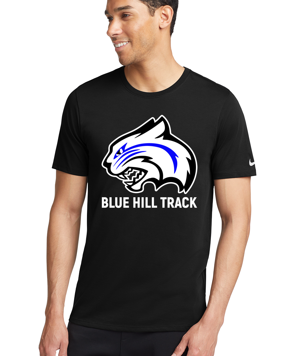 Blue Hill High School - Black T-Shirt - Full Front