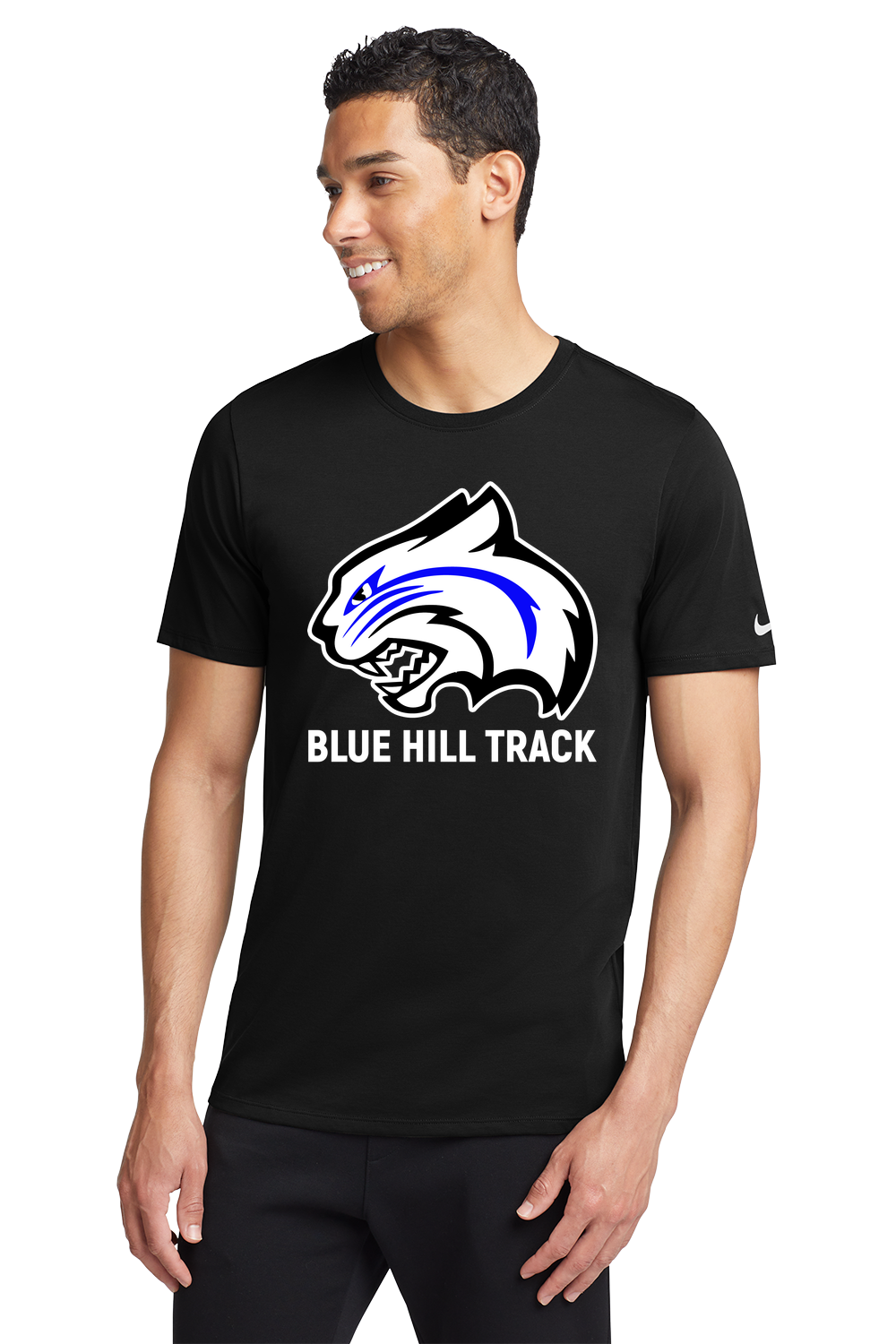 Blue Hill High School - Black T-Shirt - Full Front