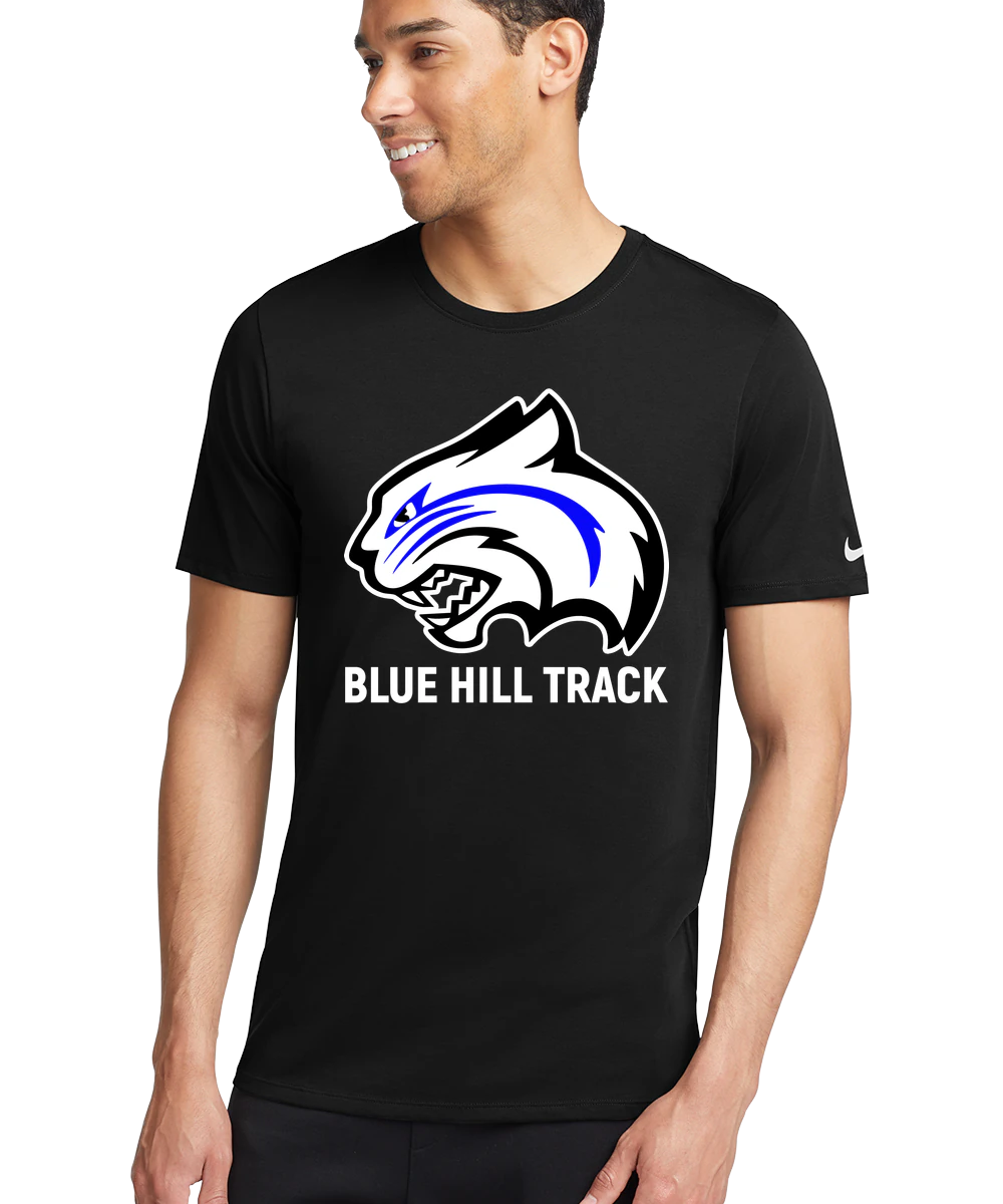 Blue Hill High School - Black T-Shirt - Full Front