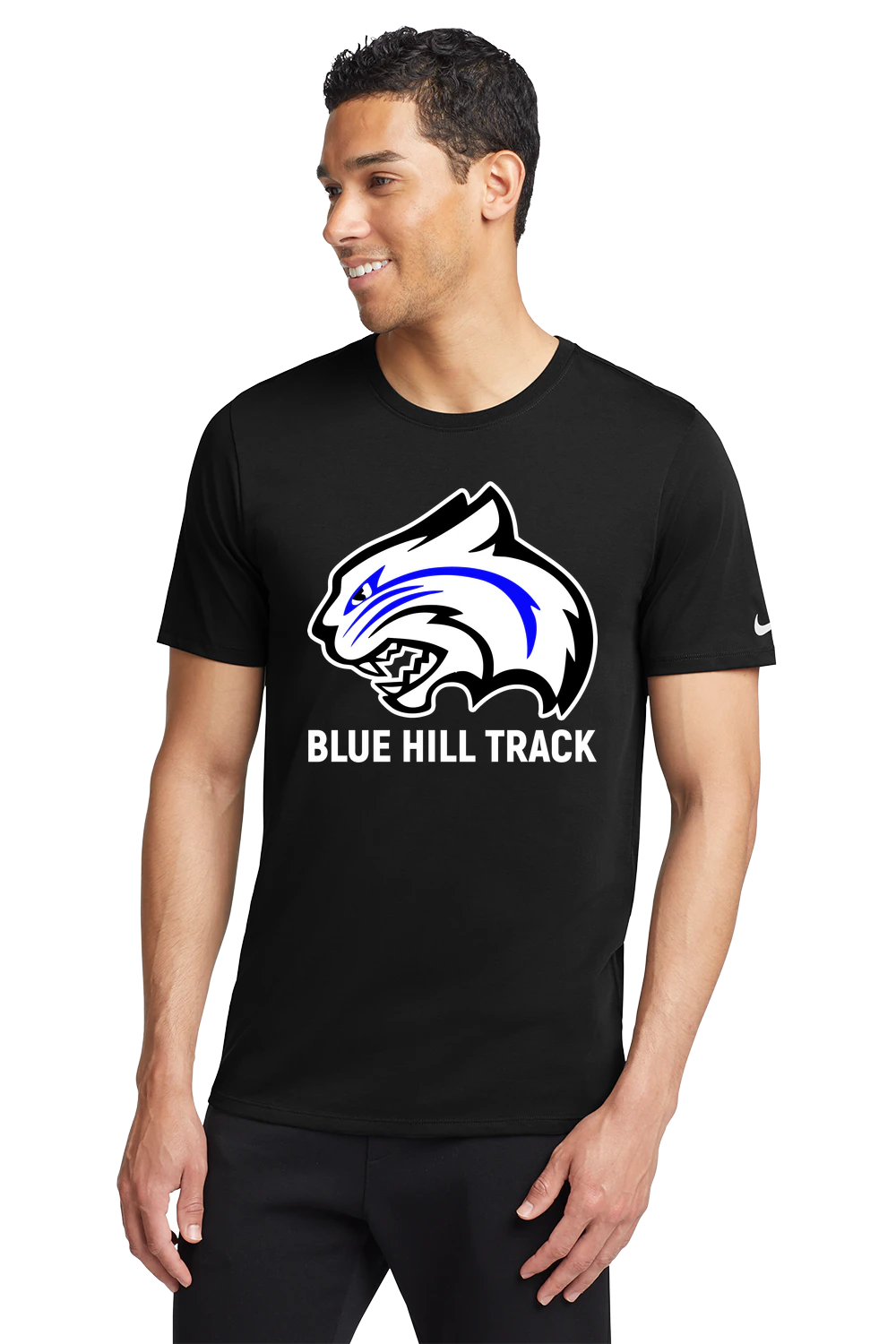 Blue Hill High School - Black T-Shirt - Full Front