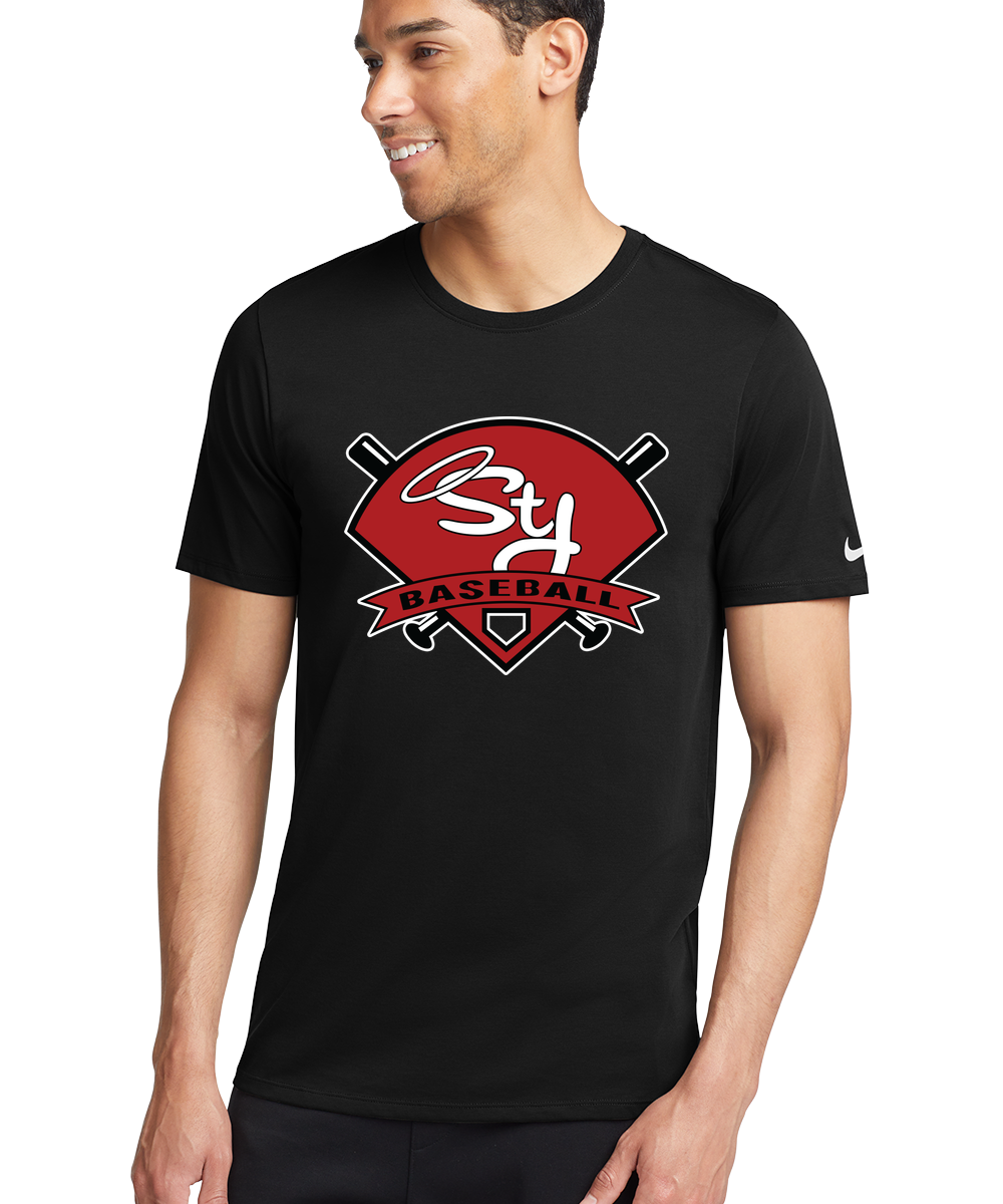 St. James Baseball - Black T-Shirt - Full Front