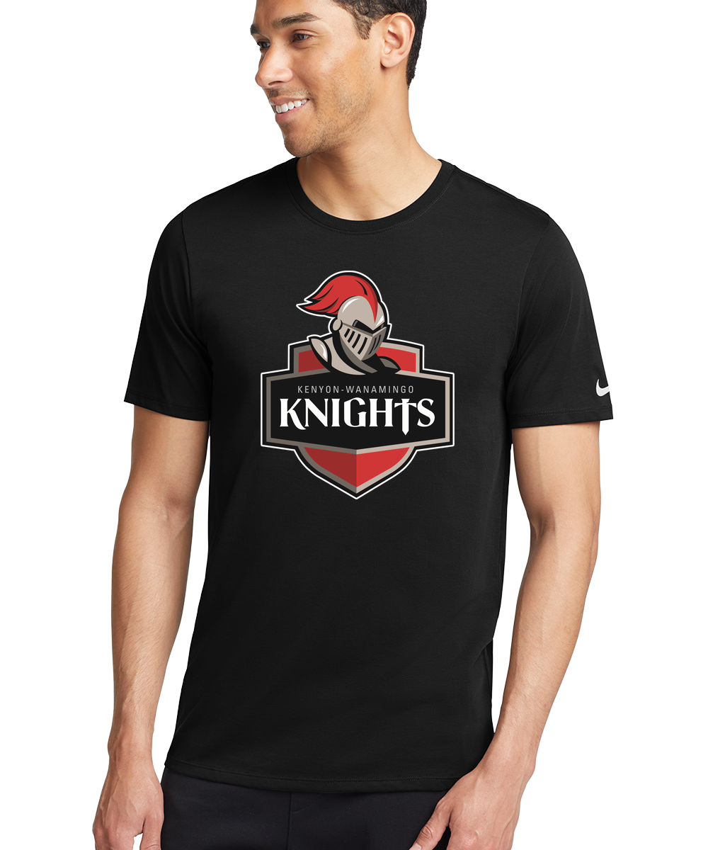 Kenyon Wanamingo Baseball - Black T-Shirt - Full Front