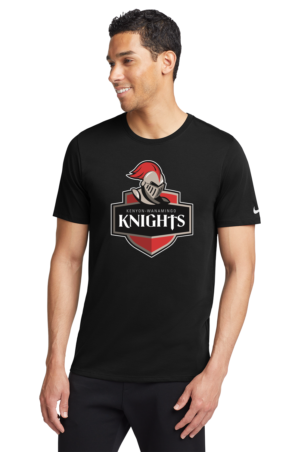 Kenyon Wanamingo Baseball - Black T-Shirt - Full Front