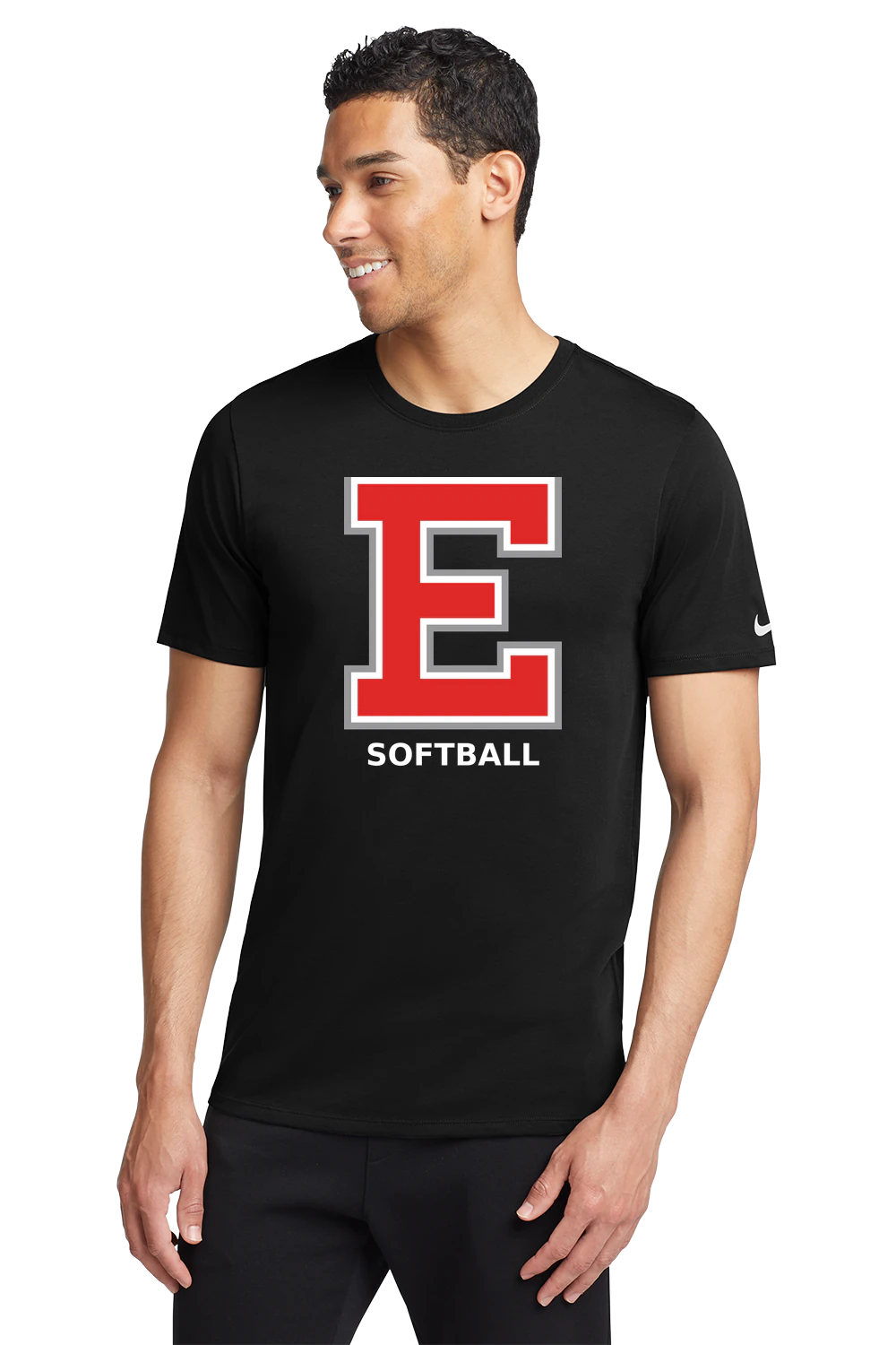 Duluth East Softball - Black T-Shirt - Full Front