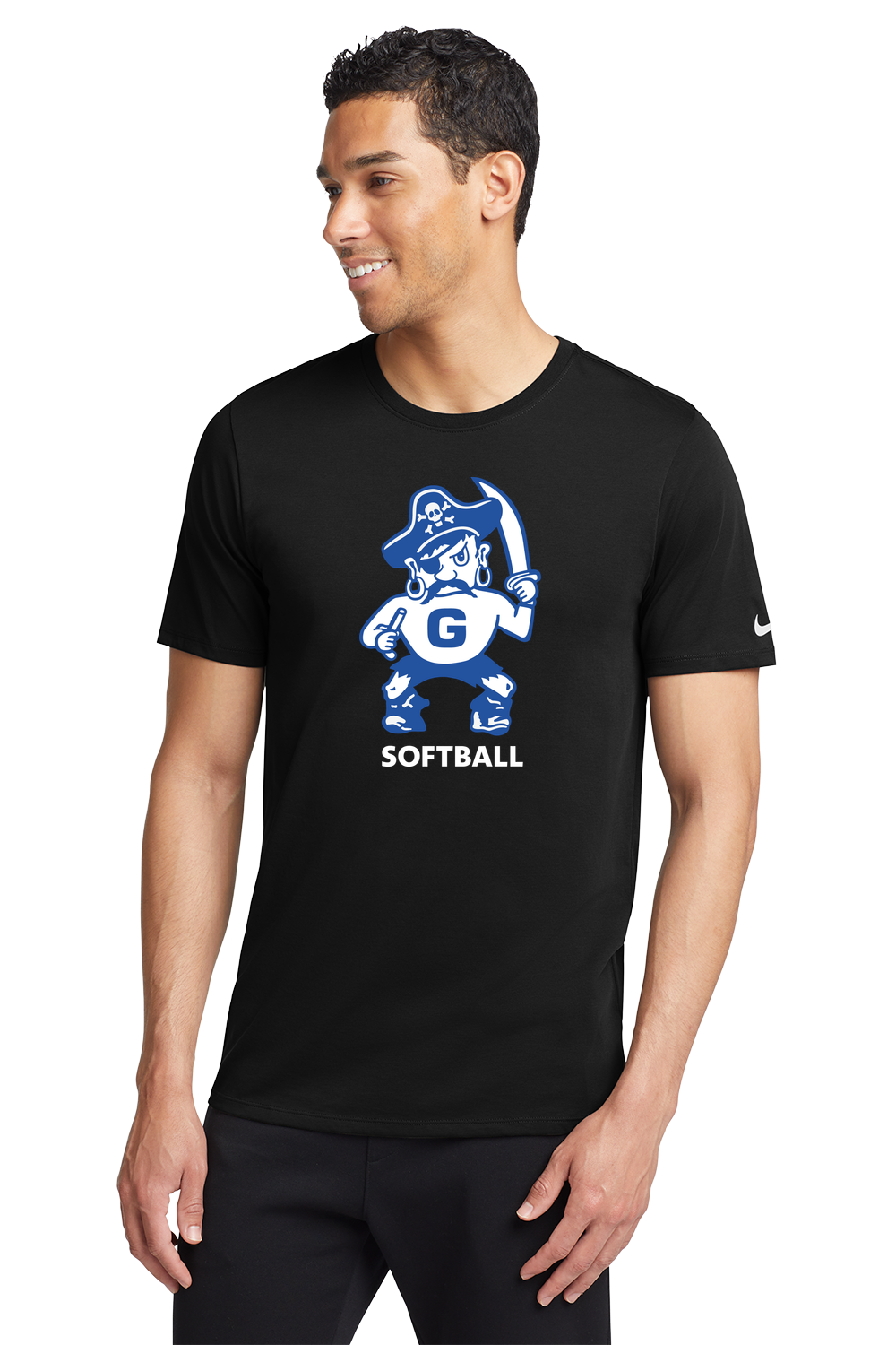 Galena Softball - Black T-Shirt - Full Front