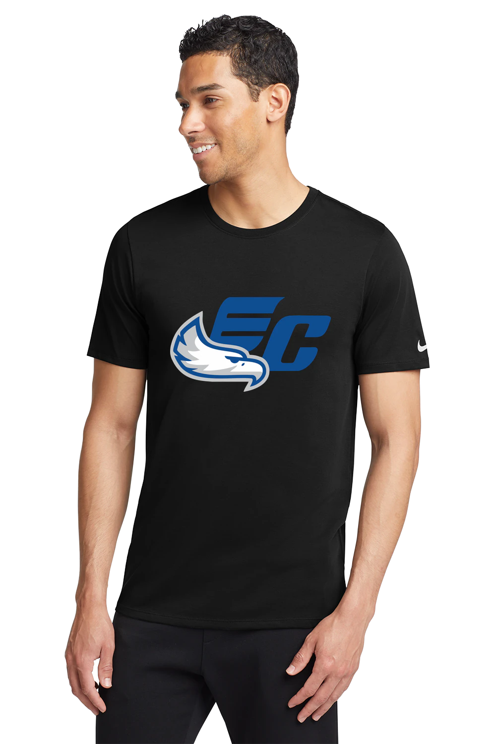 East Central Spring Sports - Black T-Shirt - Full Front