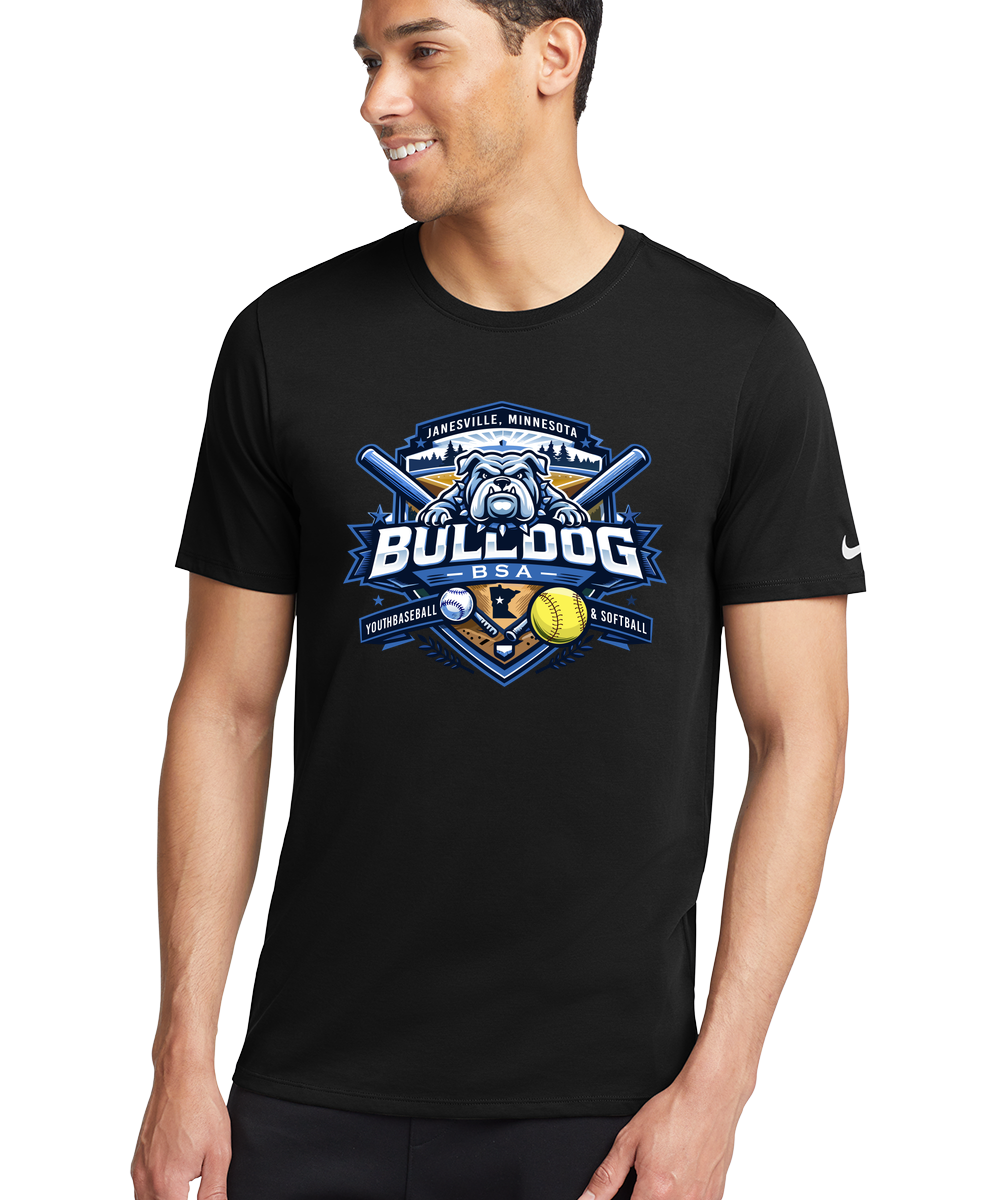 JWP Youth Baseball/Softball - Black T-Shirt - Full Front