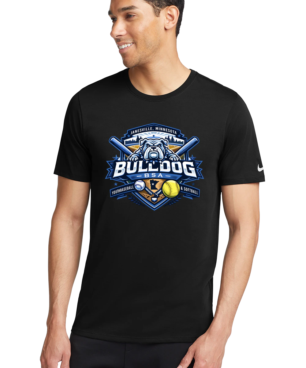 JWP Youth Baseball/Softball - Black T-Shirt - Full Front