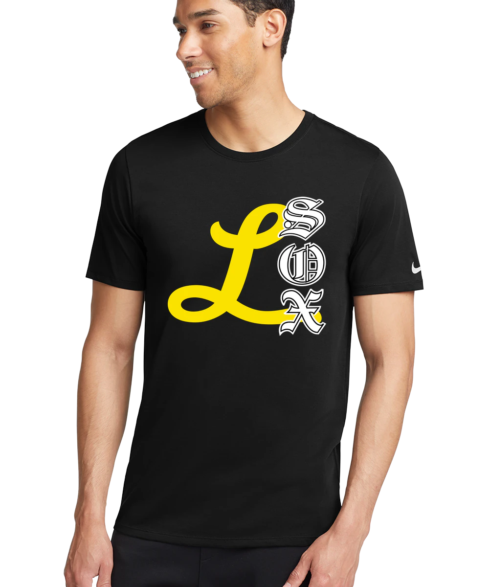 Lamberton LongSox Baseball - Black T-Shirt - Full Front