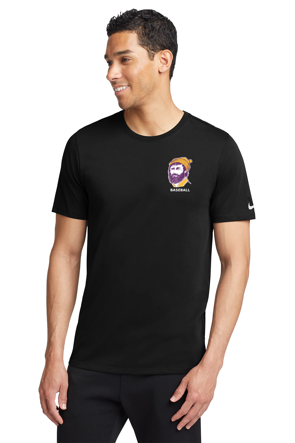 Cloquet Baseball - Black T-Shirt - Left Chest