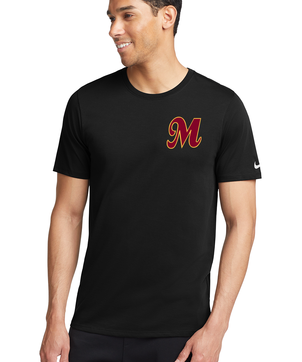 Mankato Area Youth Baseball Association - Black T-Shirt - Left Chest