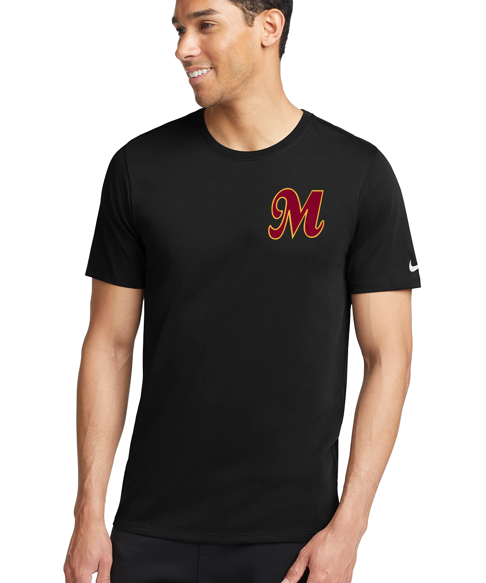 Mankato Area Youth Baseball Association - Black T-Shirt - Left Chest