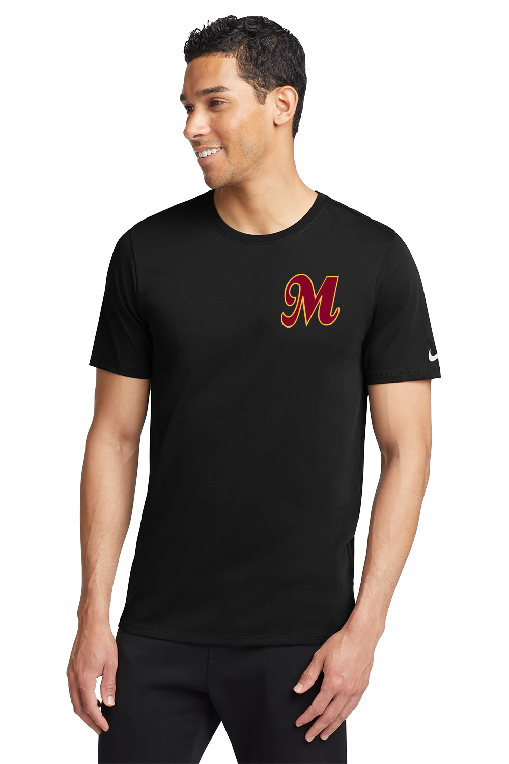 Mankato Area Youth Baseball Association - Black T-Shirt - Left Chest