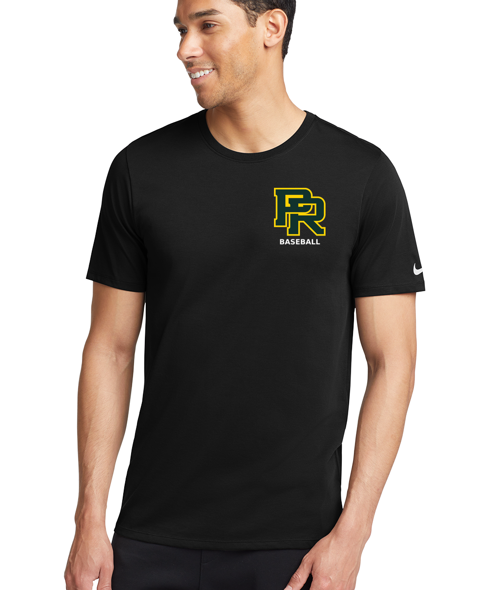 Proctor Baseball - Black T-Shirt - Left Chest