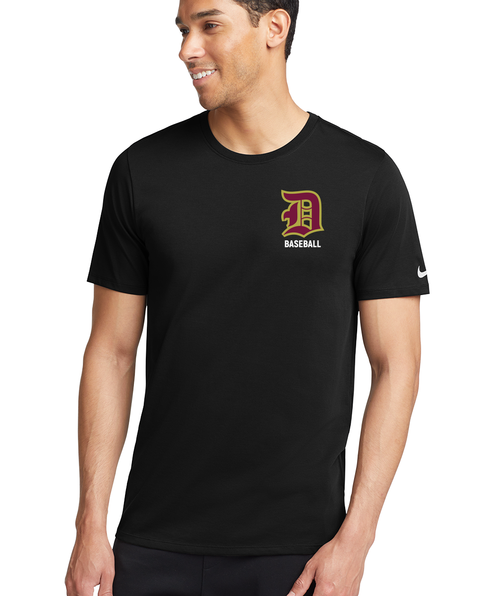 Denfeld Baseball - Black T-Shirt - Left Chest