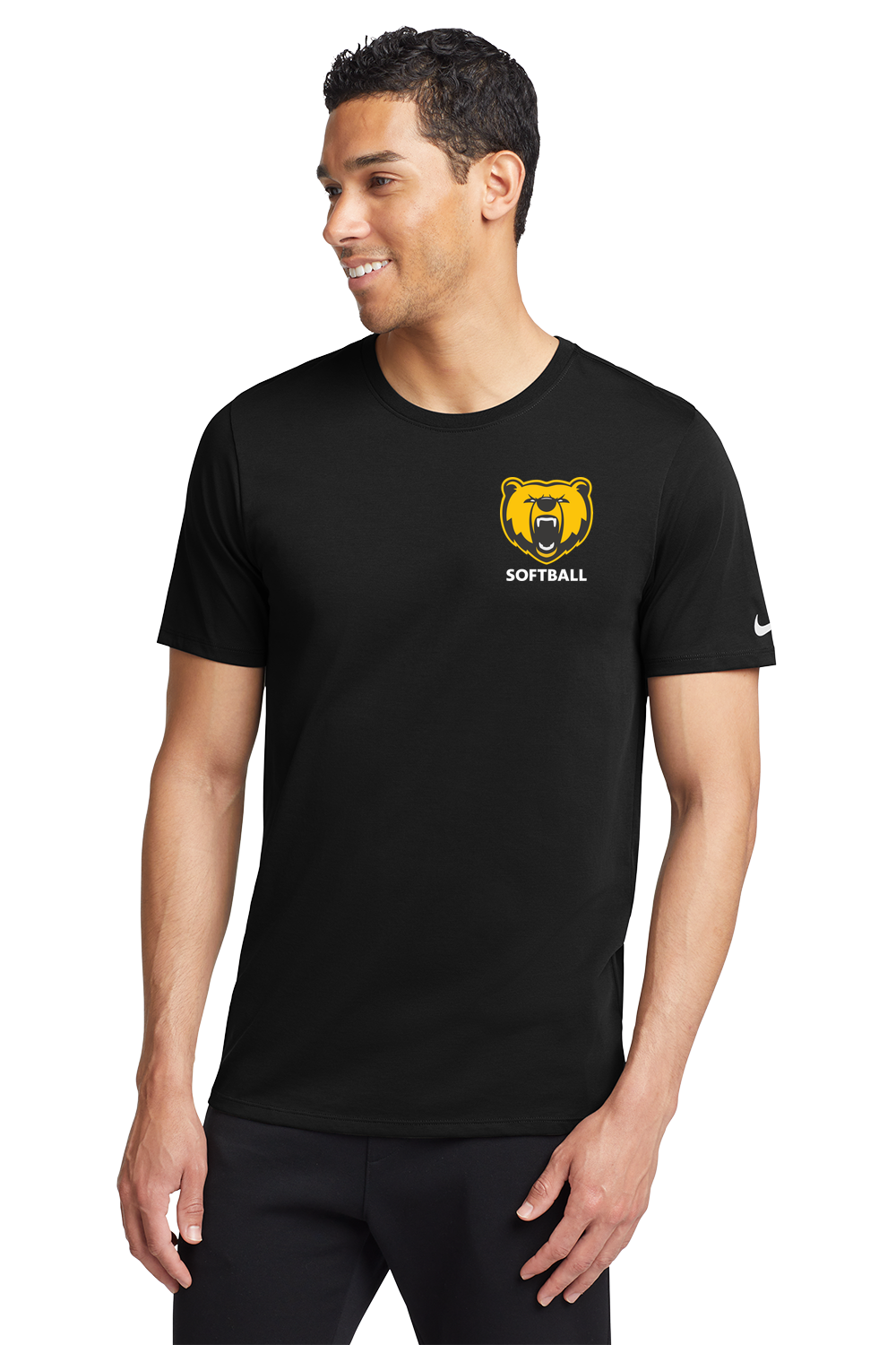 Byron Softball - Black T-Shirt - Left Chest