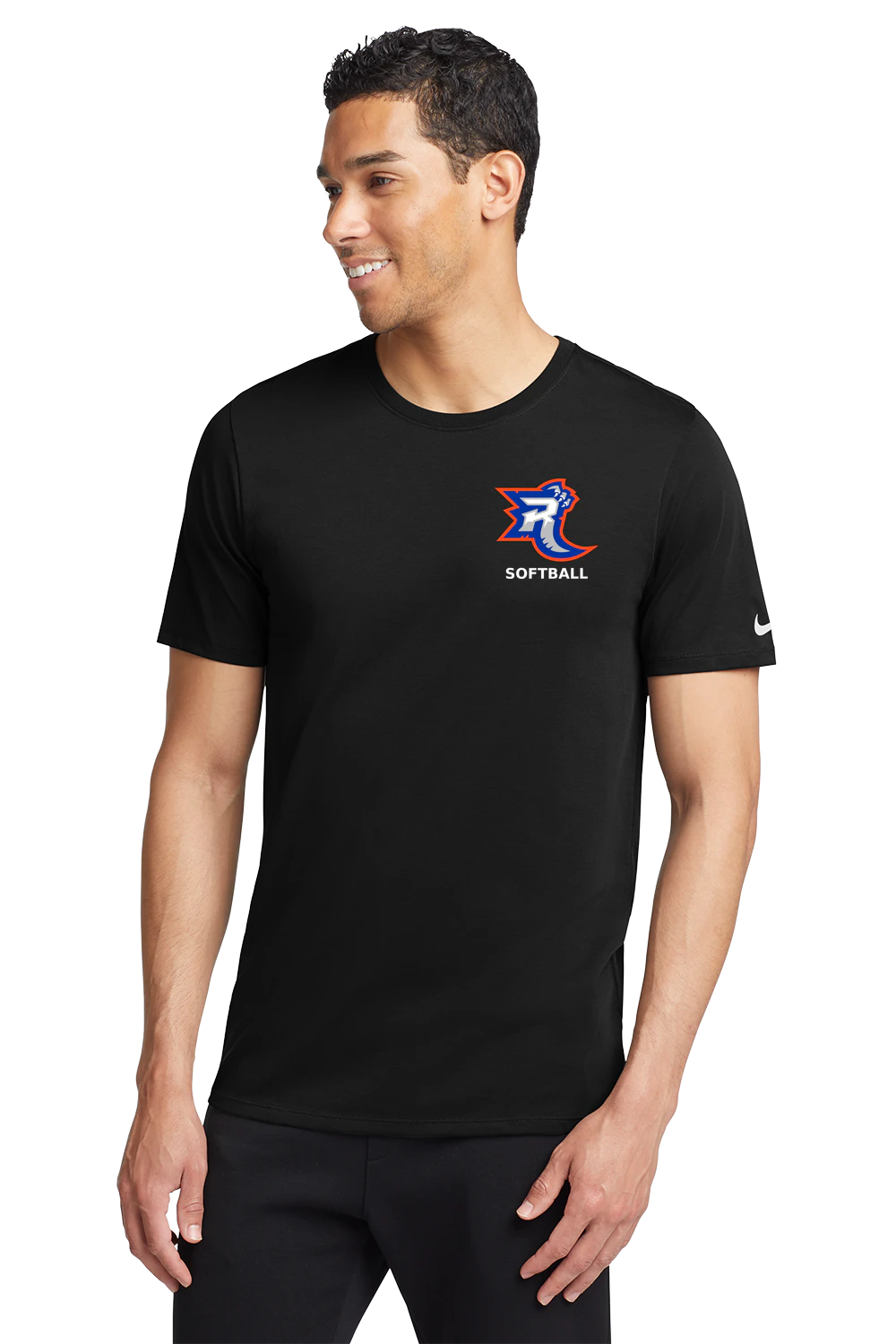 Carlton Wrenshall Softball - Black T-Shirt - Left Chest