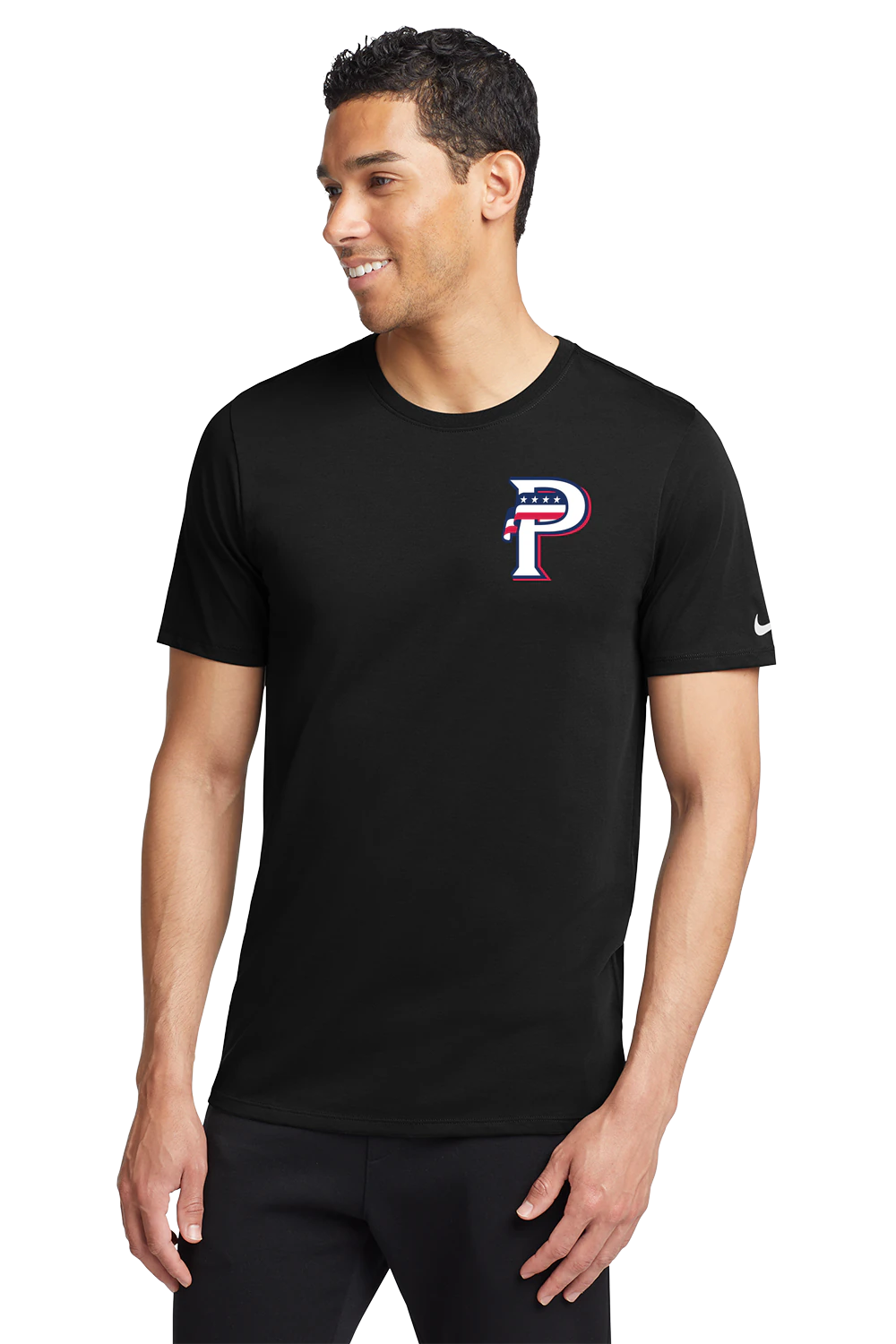 USA BASEBALL - Black T-Shirt - Left Chest