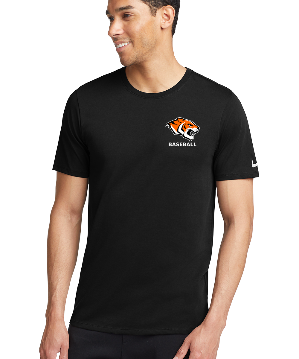 Morris Baseball Association - Black T-Shirt - Left Chest