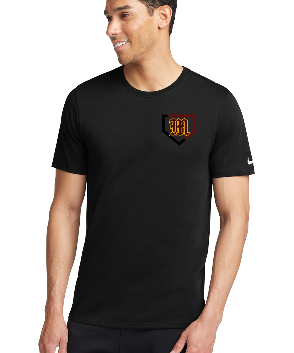 Menomonie Baseball - Black T-Shirt - Left Chest