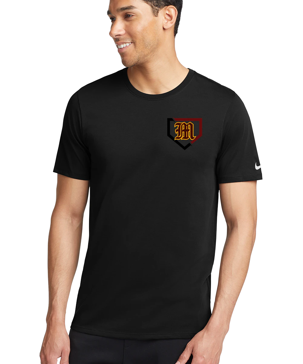 Menomonie Baseball - Black T-Shirt - Left Chest