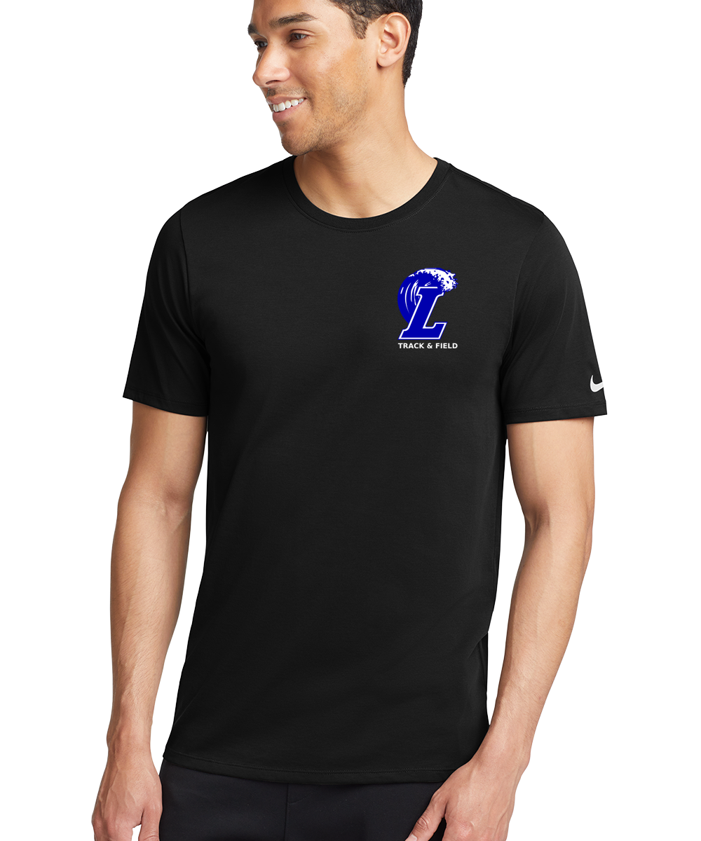 Lakeview Track - Black T-Shirt - Left Chest
