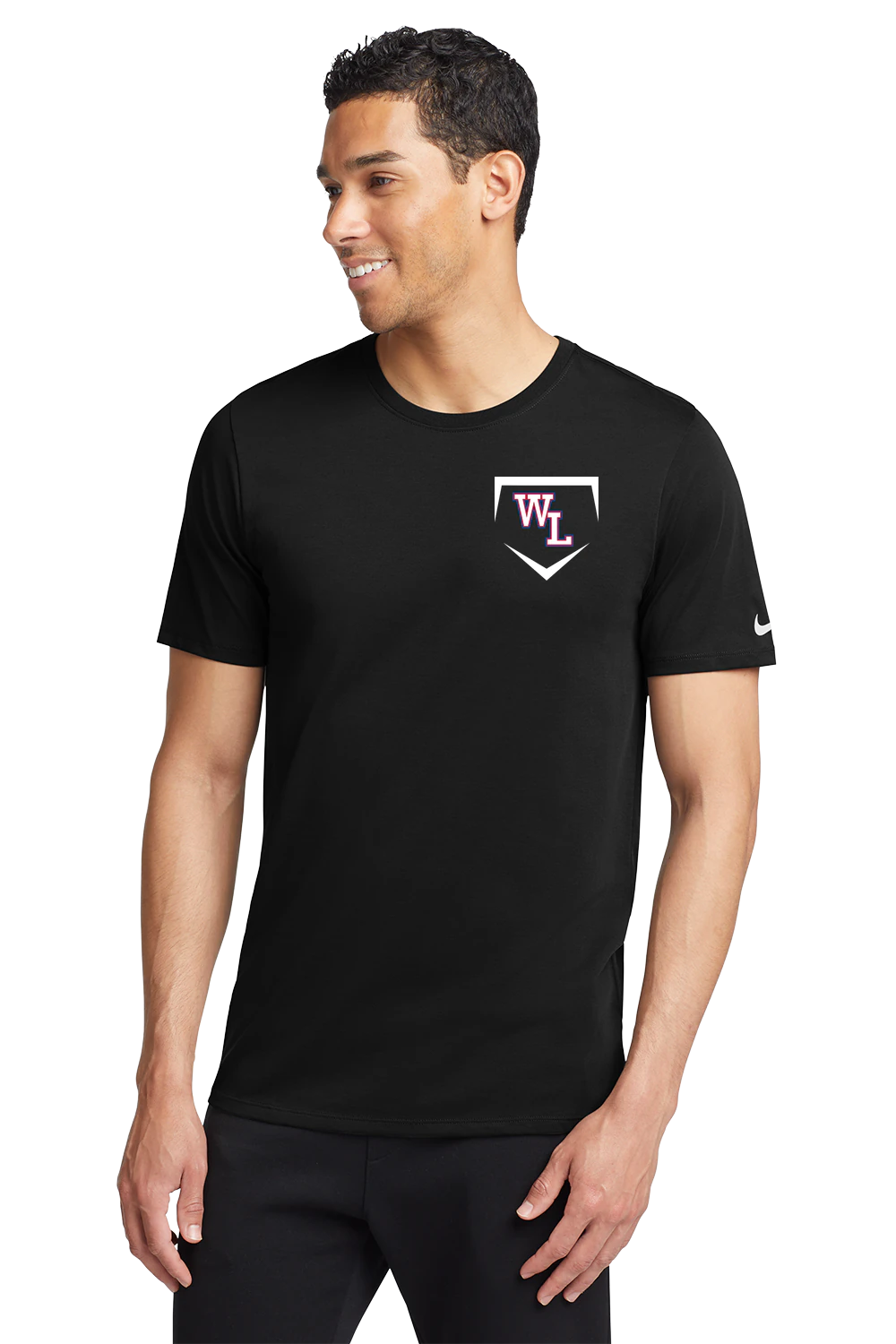 Wisconsin Lutheran Baseball - Black T-Shirt - Left Chest