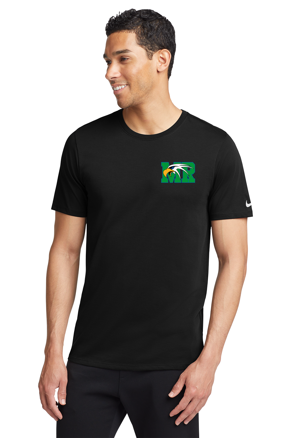 Maple River - Black T-Shirt - Left Chest