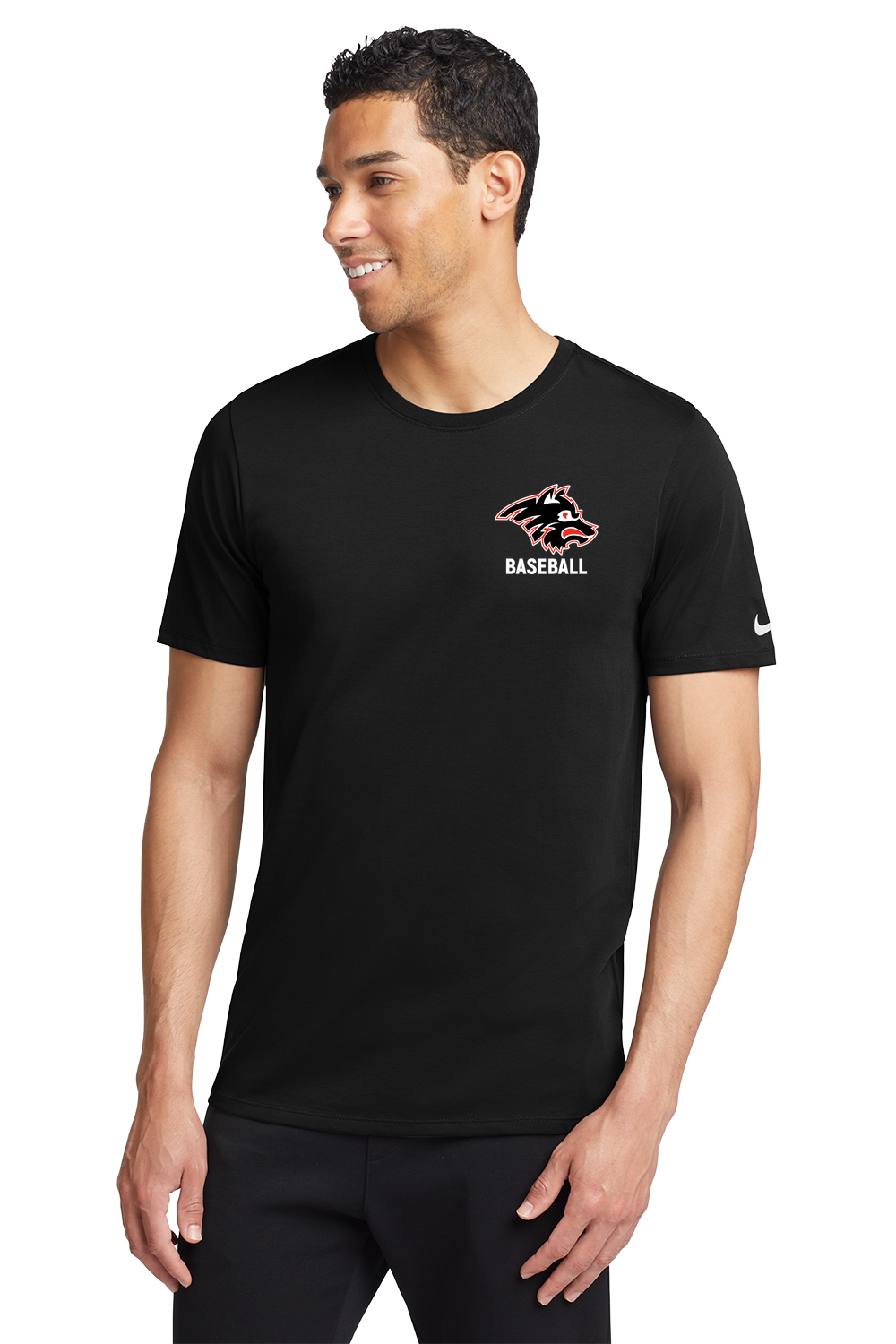 Milaca Baseball - Black T-Shirt - Left Chest