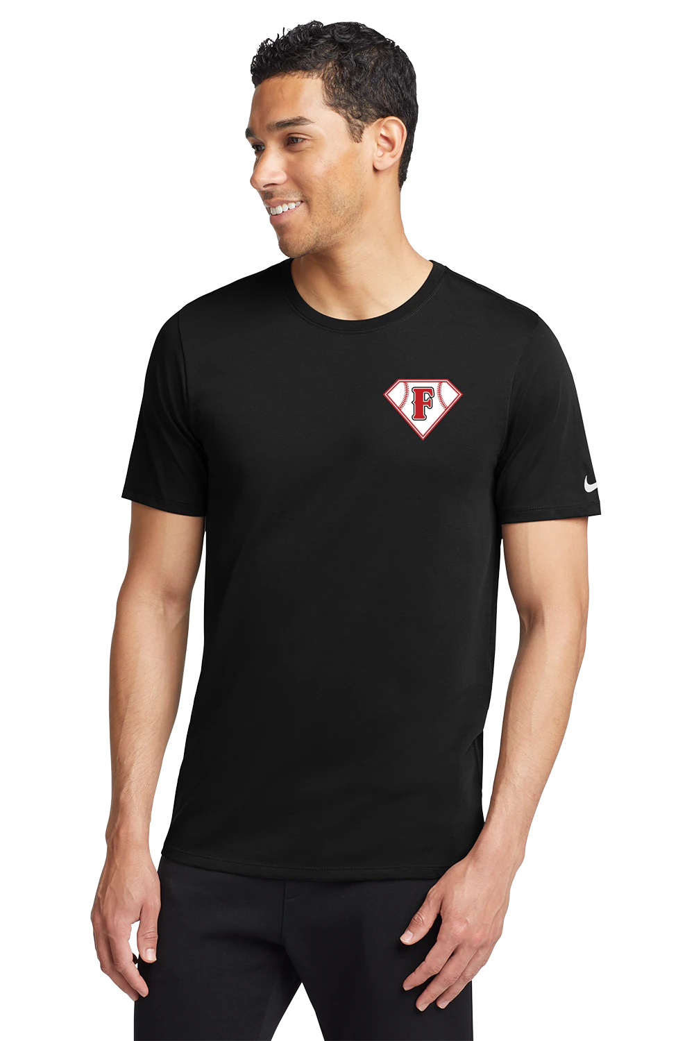 Fairmont Baseball - Black T-Shirt - Left Chest